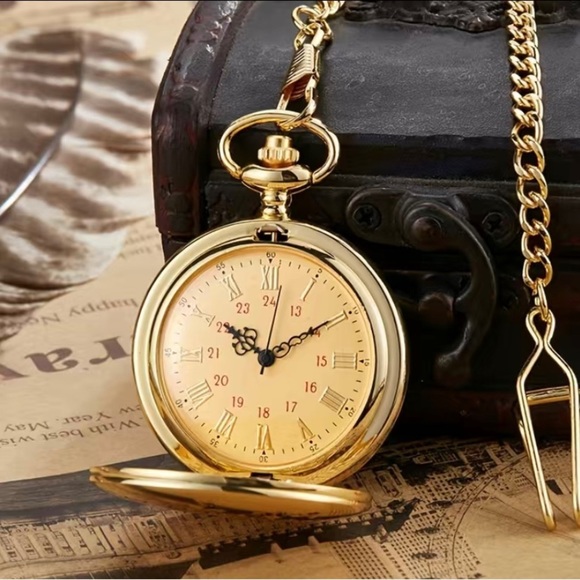 Golden vintage watch - Picture 2 of 3